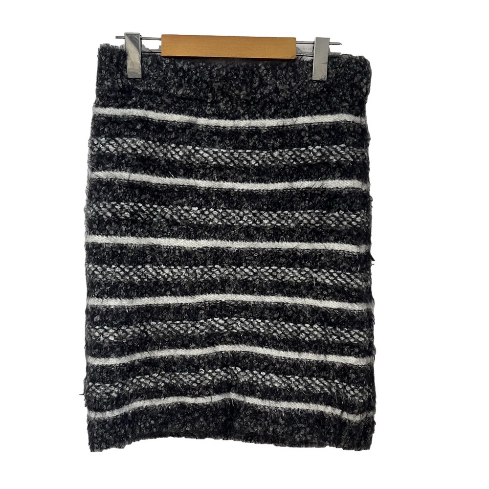 Zara Black and White Striped Skirt